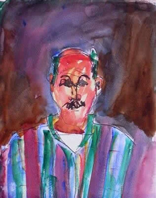 Self-portrait by Fred Mandell